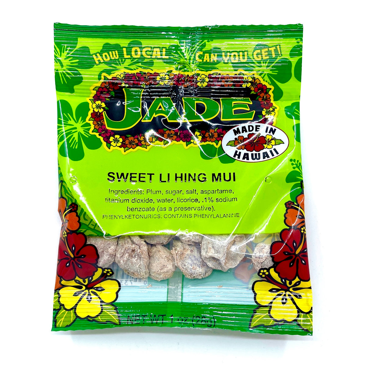 Premium White Li Hing Mui Jar Jade Food Jade Food Products Inc