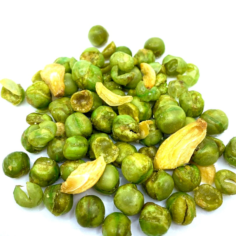 Green Peas with Garlic Slices