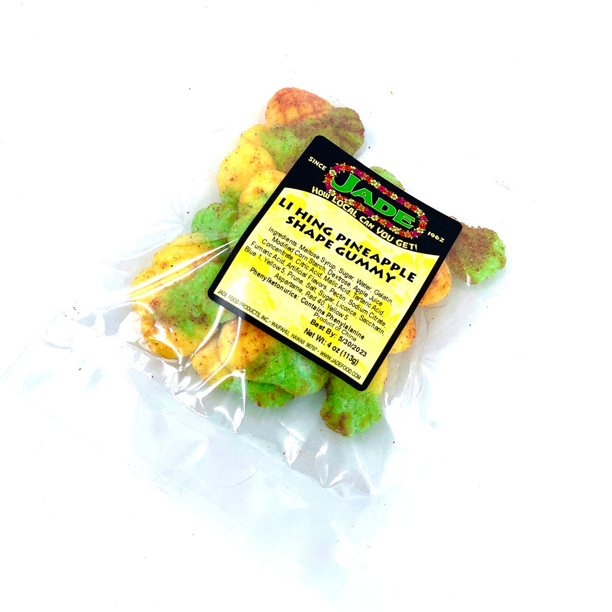 Li Hing Pineapple Shape Gummy Jade Food Jade Food Products Inc