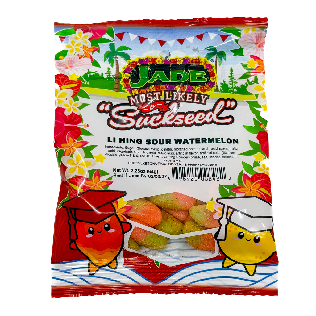 Jade Food Products Most Likely to Suckseed Li hing Watermelon bag