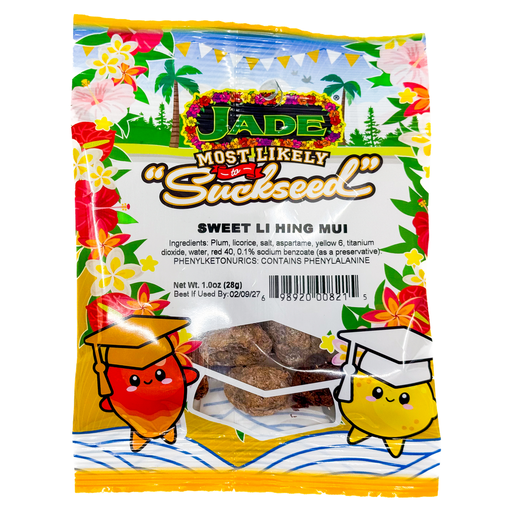Jade Food Products Most Likely to Suckseed Li hing Mui bag