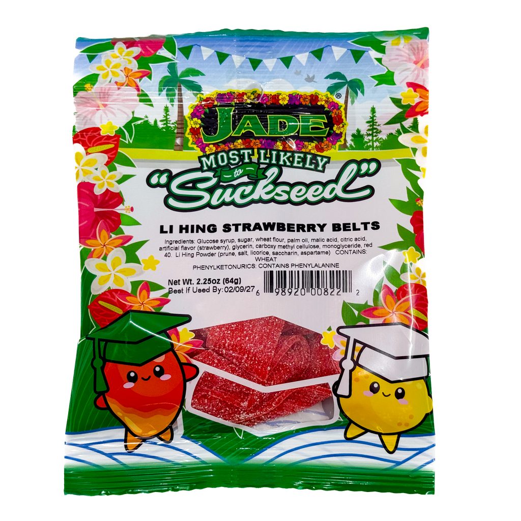 Jade Food Products Most Likely to Suckseed Li hing strawberry belt bag