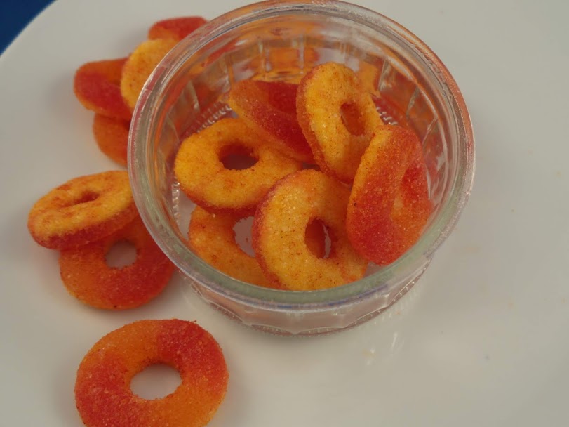 JADE Li Hing Peach Rings (M) - Jade Food Products Inc 