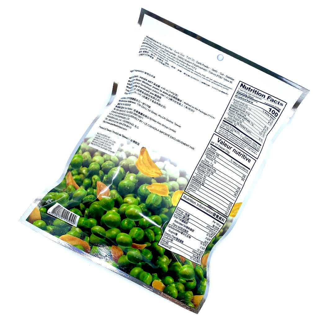 Green Peas with Garlic Slices